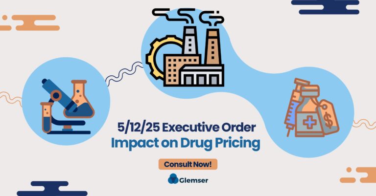 Alt="Blog title with drug development, manufacturing plant, and drug pricing icons.">